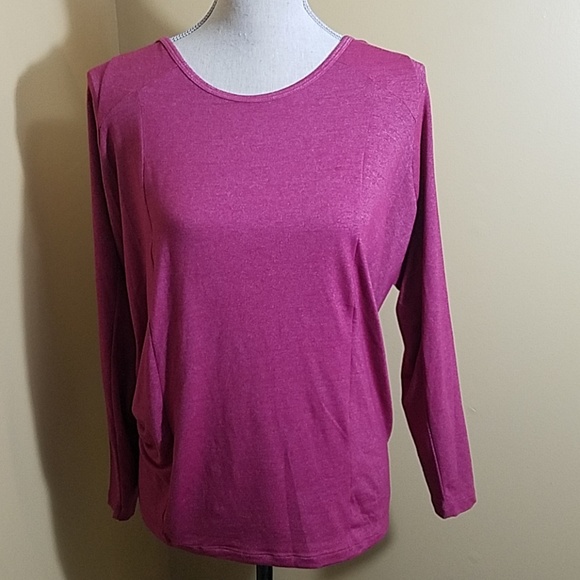 Lucy Take a Pause Long Sleeve Top with Mesh Detail - Picture 2 of 7